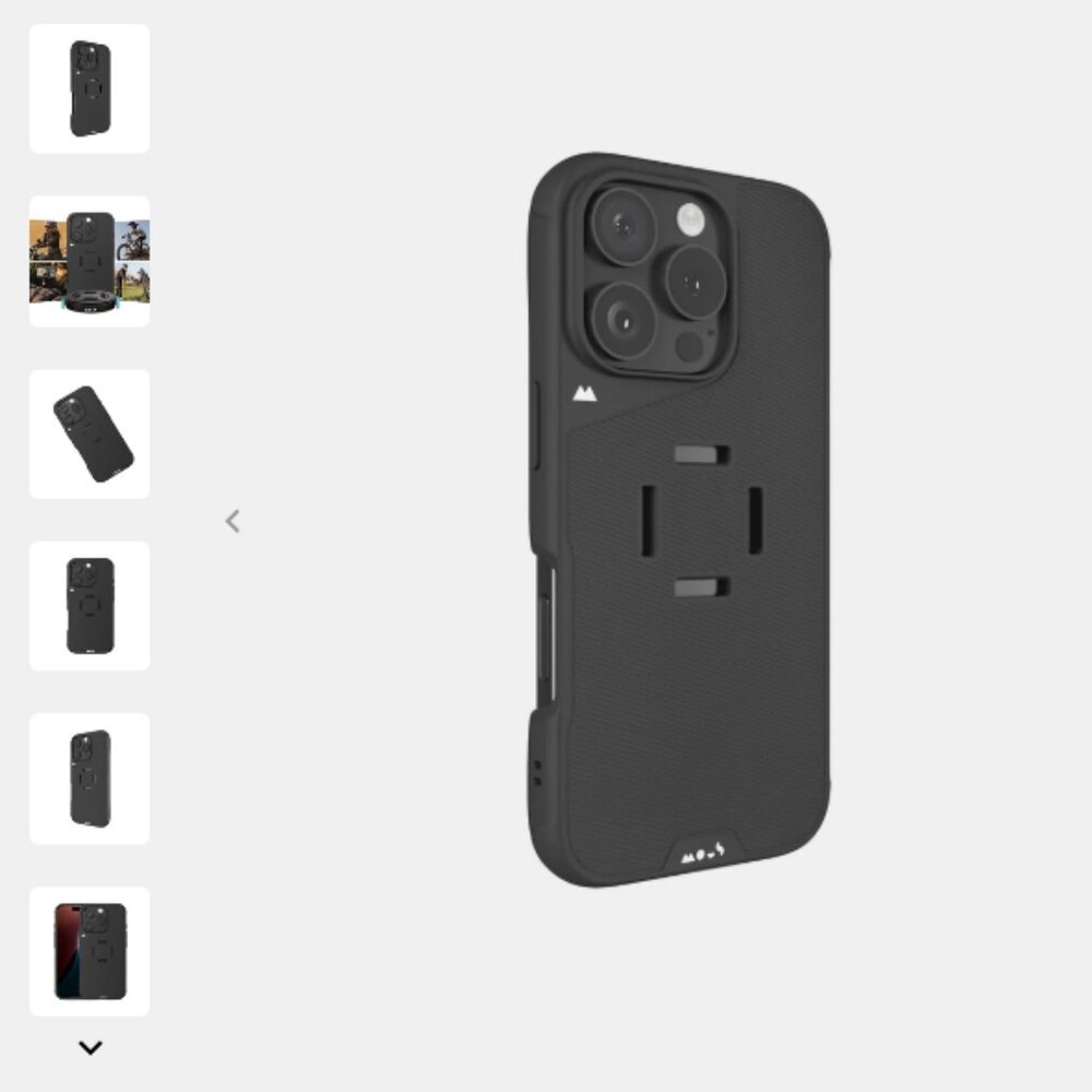 MOUS IntraLock Black Case (iPhone 16 Pro)